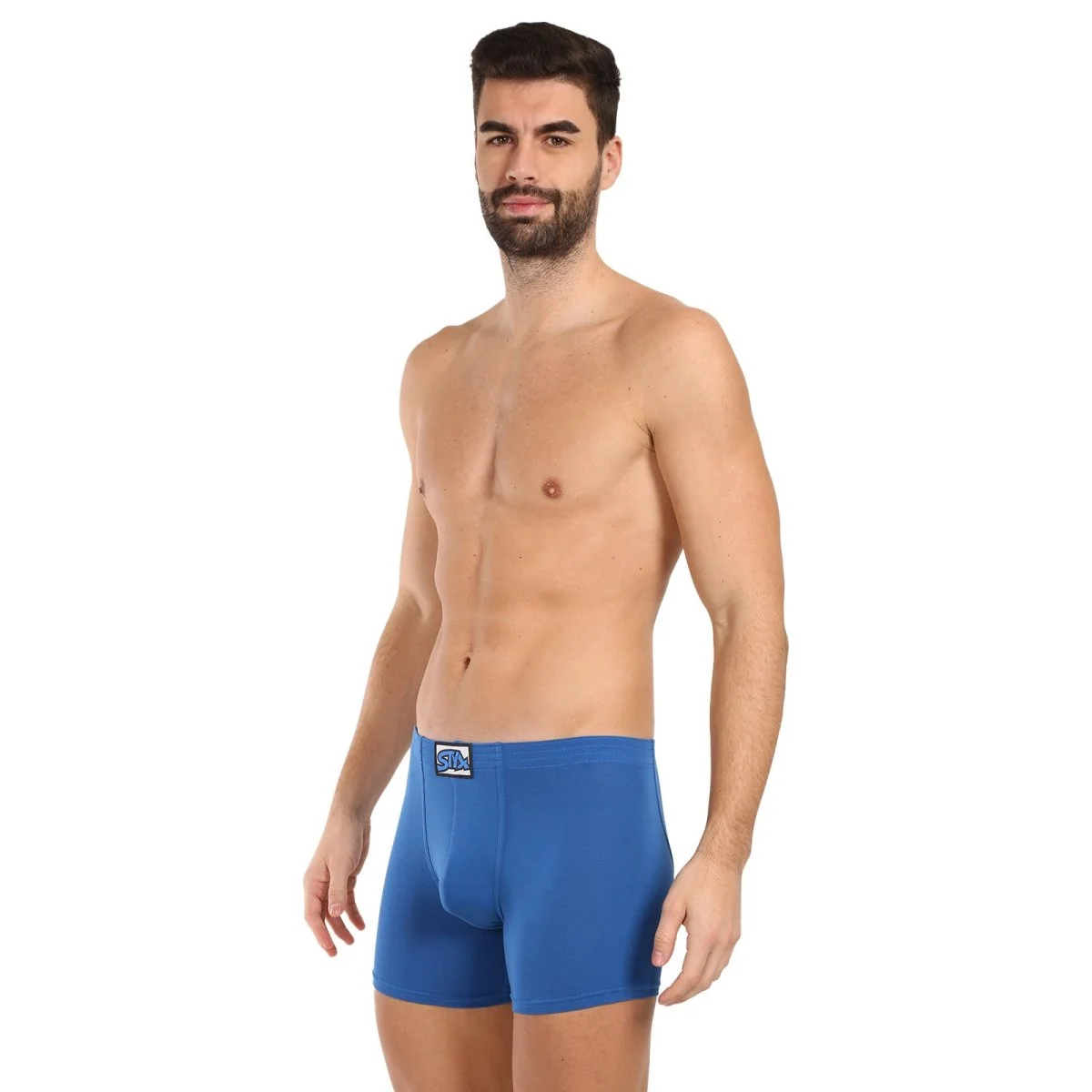 Styx 3PACK pánské boxerky long klasická guma modré (3F1167) XXL 