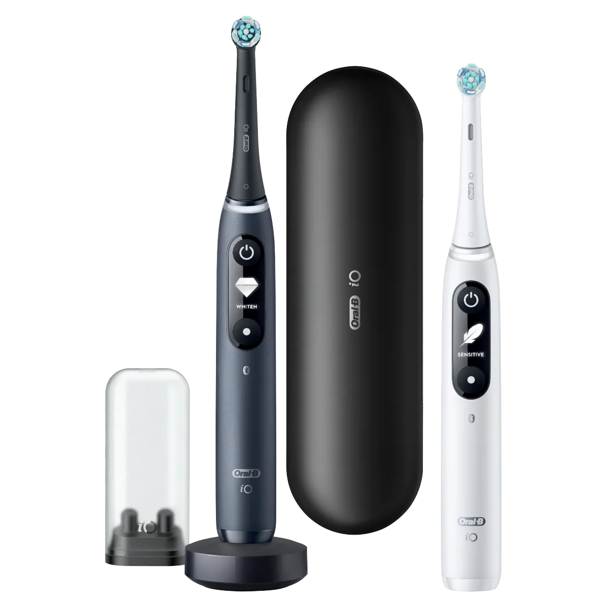 Oral-B iO7 Series Duo Black Onyx Extra Handle elektrický zubní kartáček 2 ks