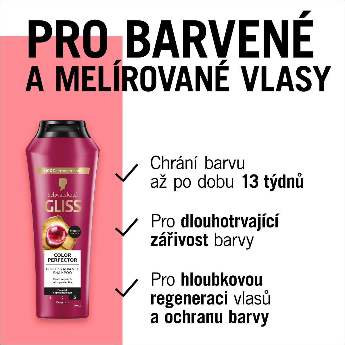 Gliss Color Perfector regenerační šampon 400 ml