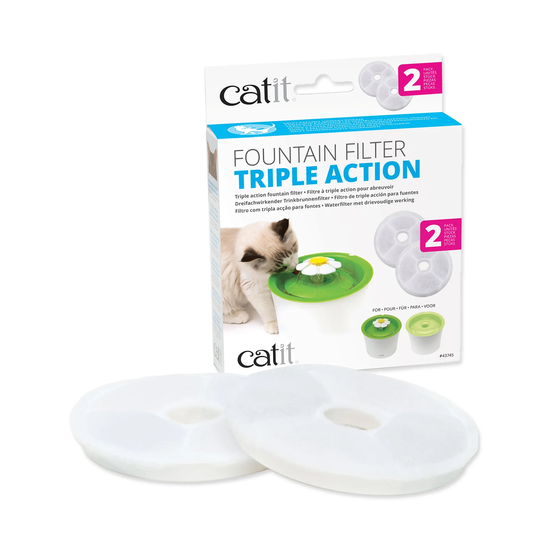 Hagen Catit 2.0 Triple Action náhradní filtr 2 ks