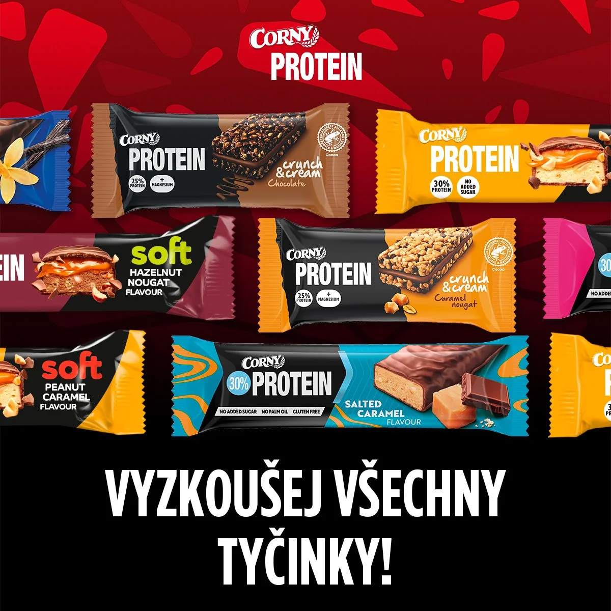 Corny Protein Crunch & Cream čokoláda 35 g