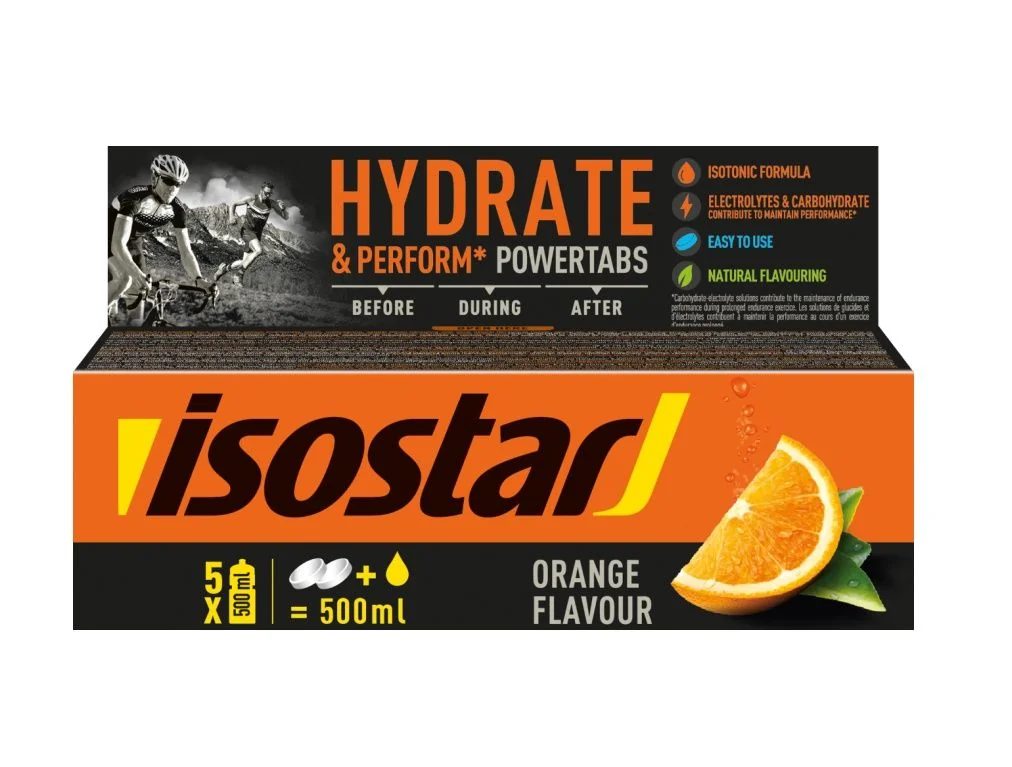 Isostar Powertabs pomeranč 10 šumivých tablet