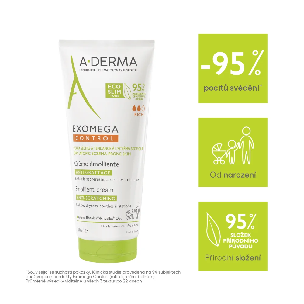 A-Derma Exomega Control Emolienční krém 200 ml