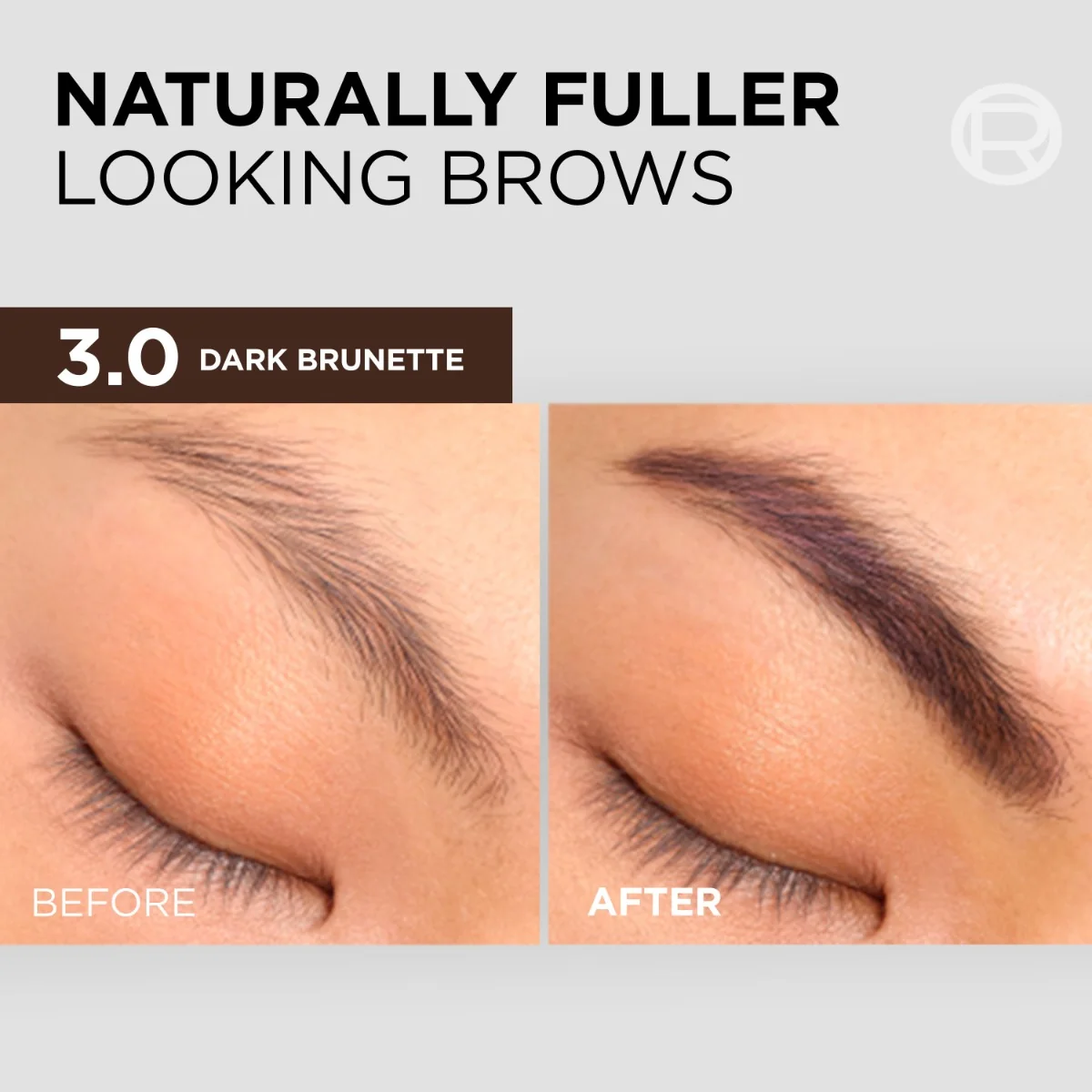 Loréal Paris Brow Color Semi-Permanent 3.0 Dark Brunette barva na obočí 1 sada