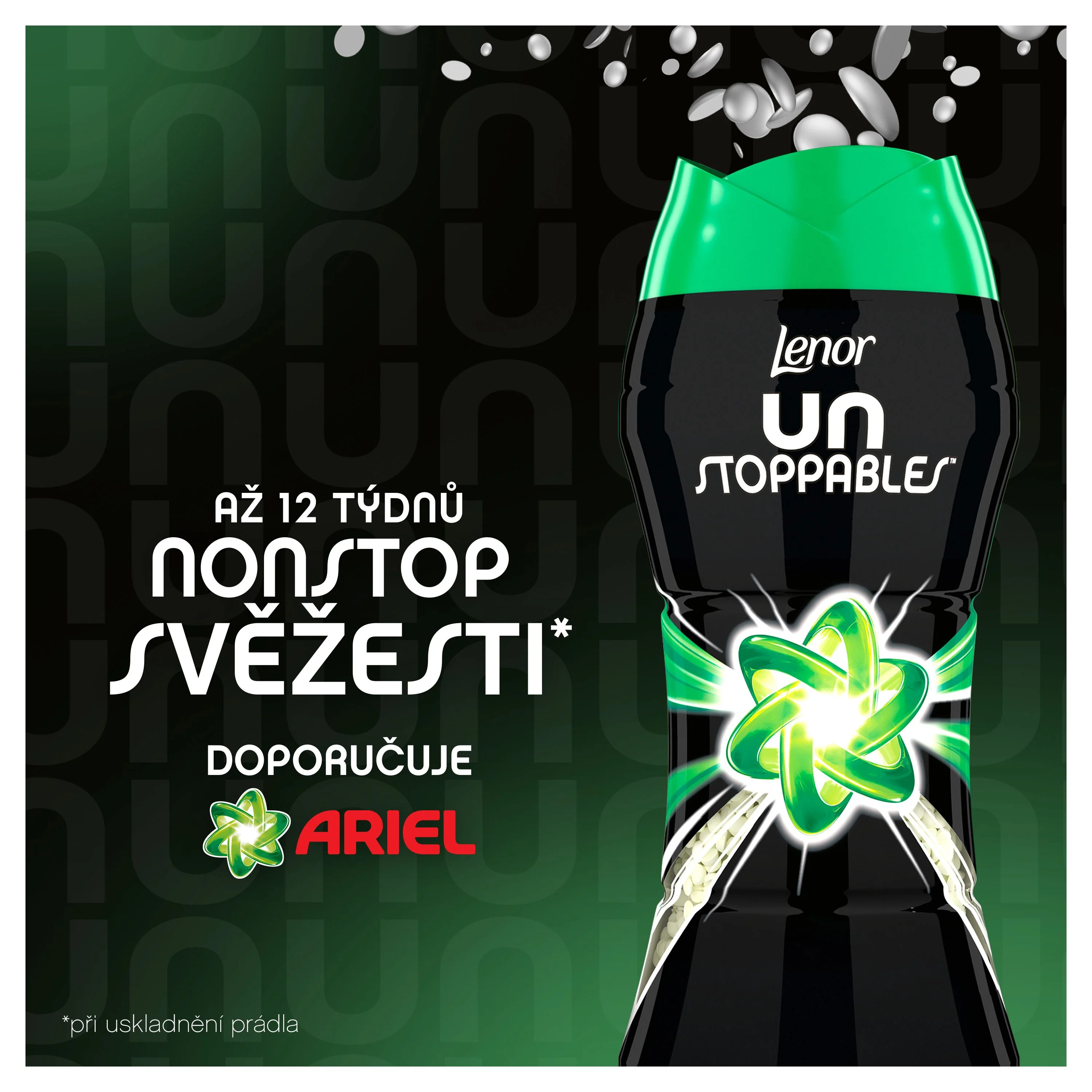 Lenor Unstoppables Vonné perličky Ariel 210 g