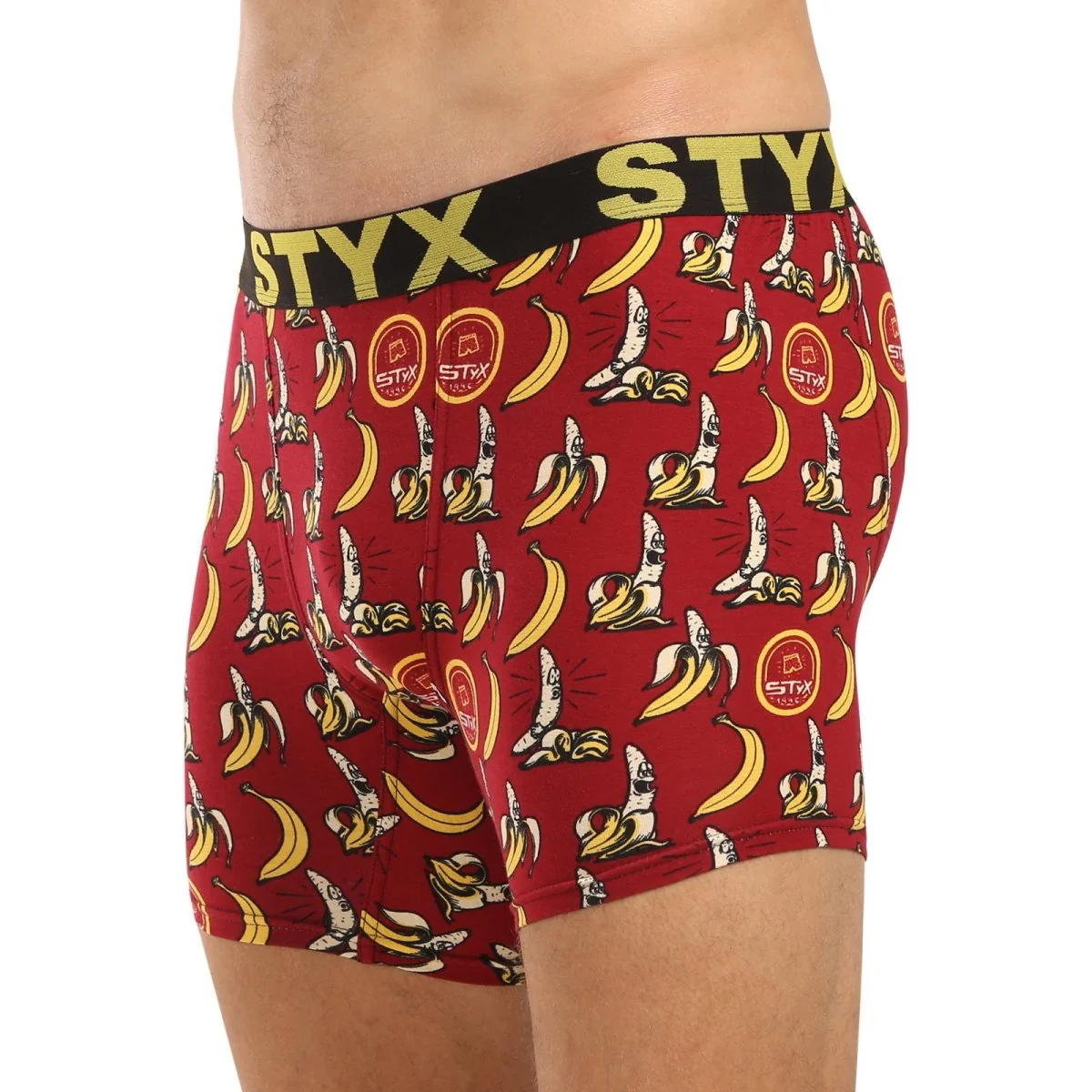 Styx Pánské boxerky long art sportovní guma banány (UN1359) XXL 