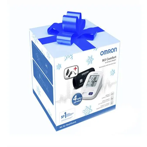 Omron M3 Comfort Intelli digitální tonometr + síťový zdroj