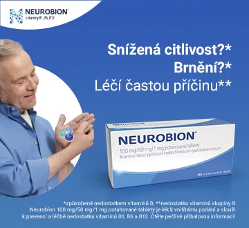 Neurobion. Snížená citlivost?* Brnění?* Léčí častou příčinu.** 