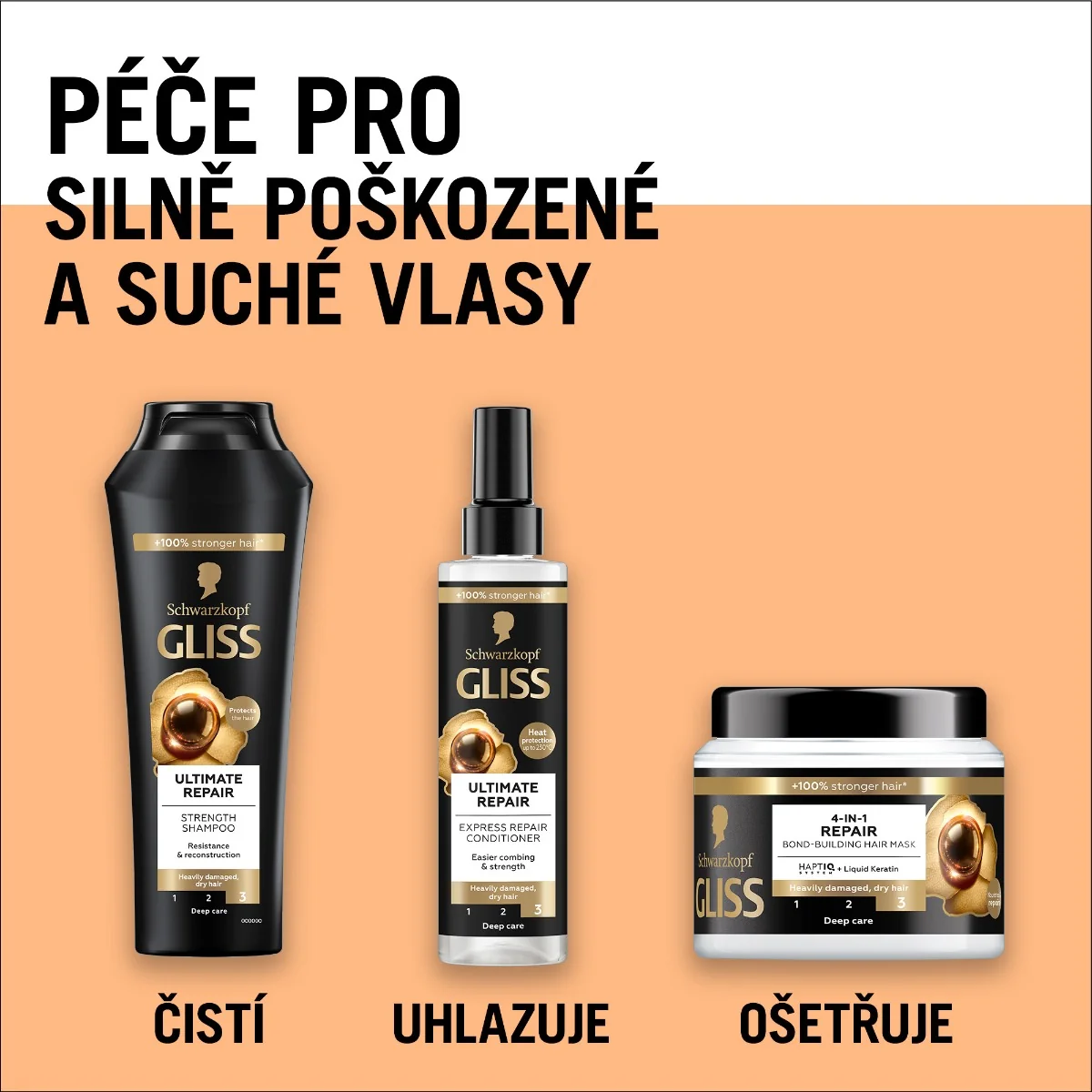 Gliss Ultimate Repair regenerační šampon 400 ml