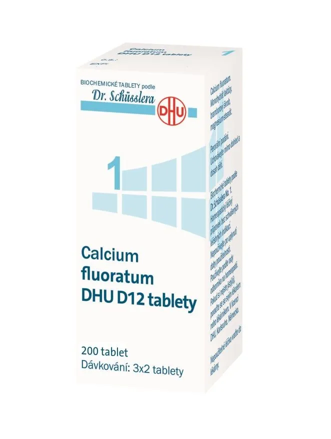 Schüsslerovy soli Calcium fluoratum DHU D12 200 tablet