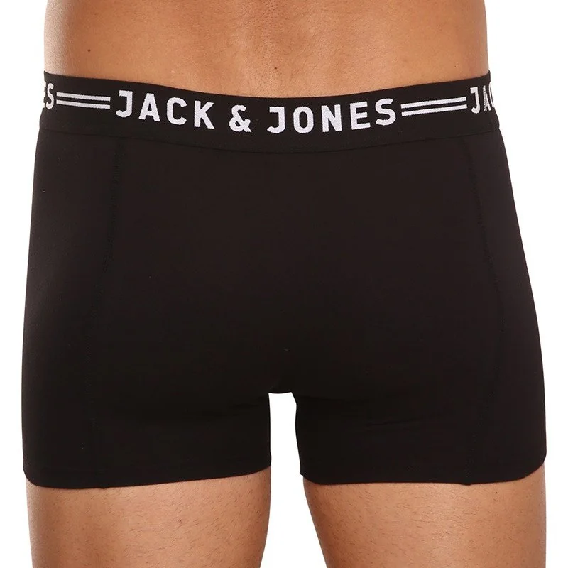 Jack and Jones 3PACK pánské boxerky černé (12081832 - black/black) L 