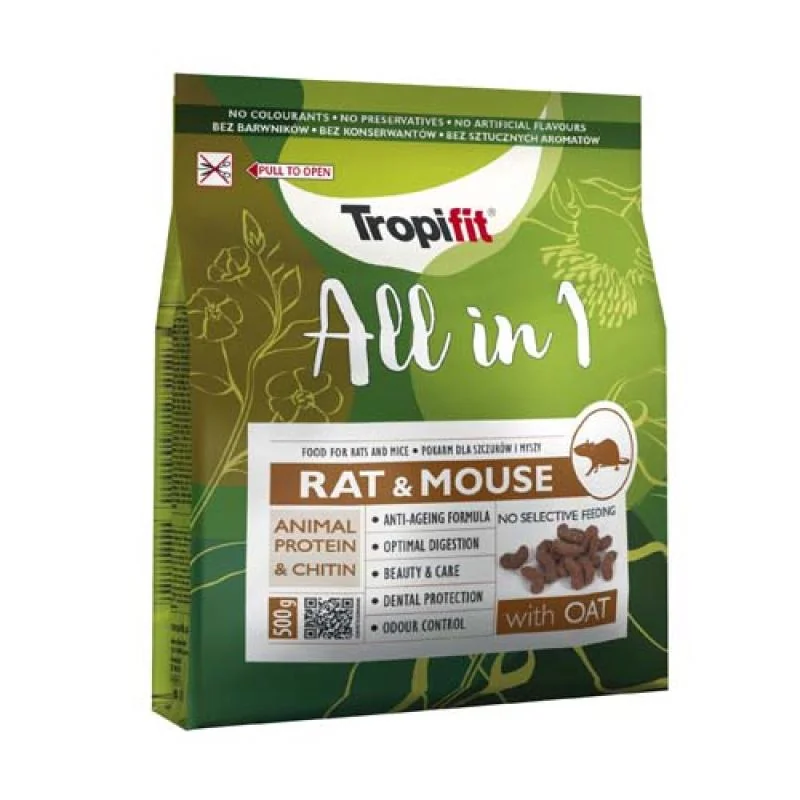 Tropifit ALL IN 1 Rat & Mouse 500g krmivo pro potkany a myši