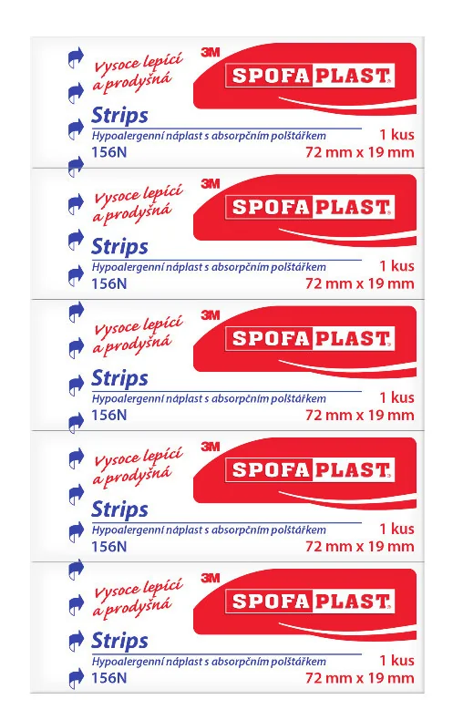 3M Spofaplast 156N Strips 72x19 mm 5 ks