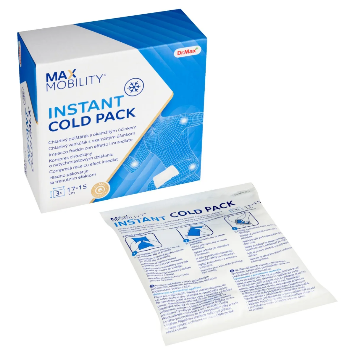 Dr. Max Max Mobility Instant Cold Pack 17 x 15 cm 3 ks