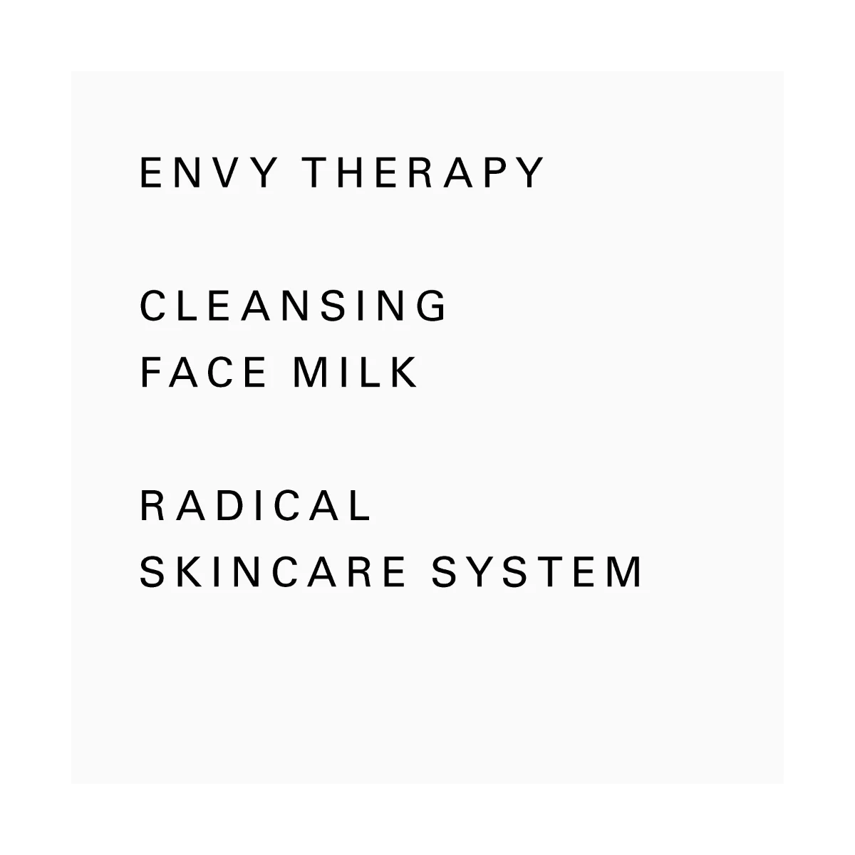 Envy Therapy Cleansing Face Milk odličovací a čisticí mléko 30 ml