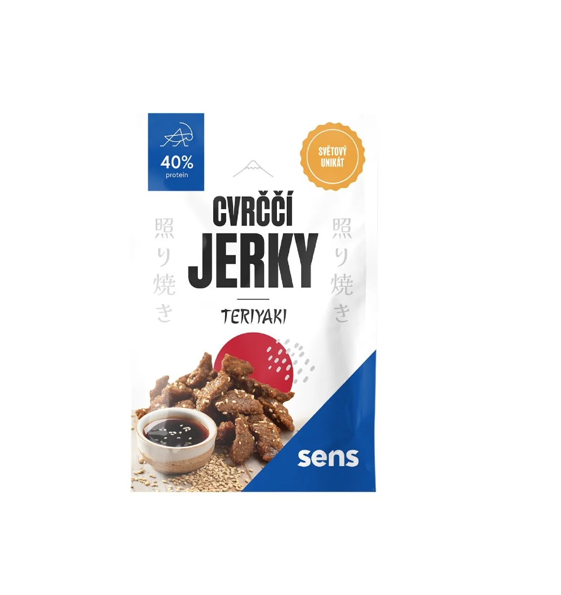 SENS Cvrččí Jerky 40% protein Teriyaki 25 g