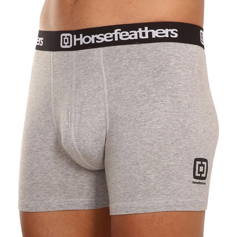 Horsefeathers 3PACK pánské boxerky Dynasty heather gray (AM067C) M 