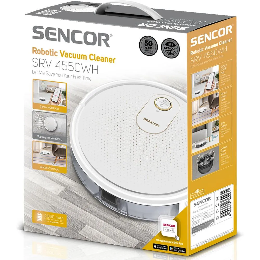 SENCOR SRV 4550WH robotický vysavač bílý