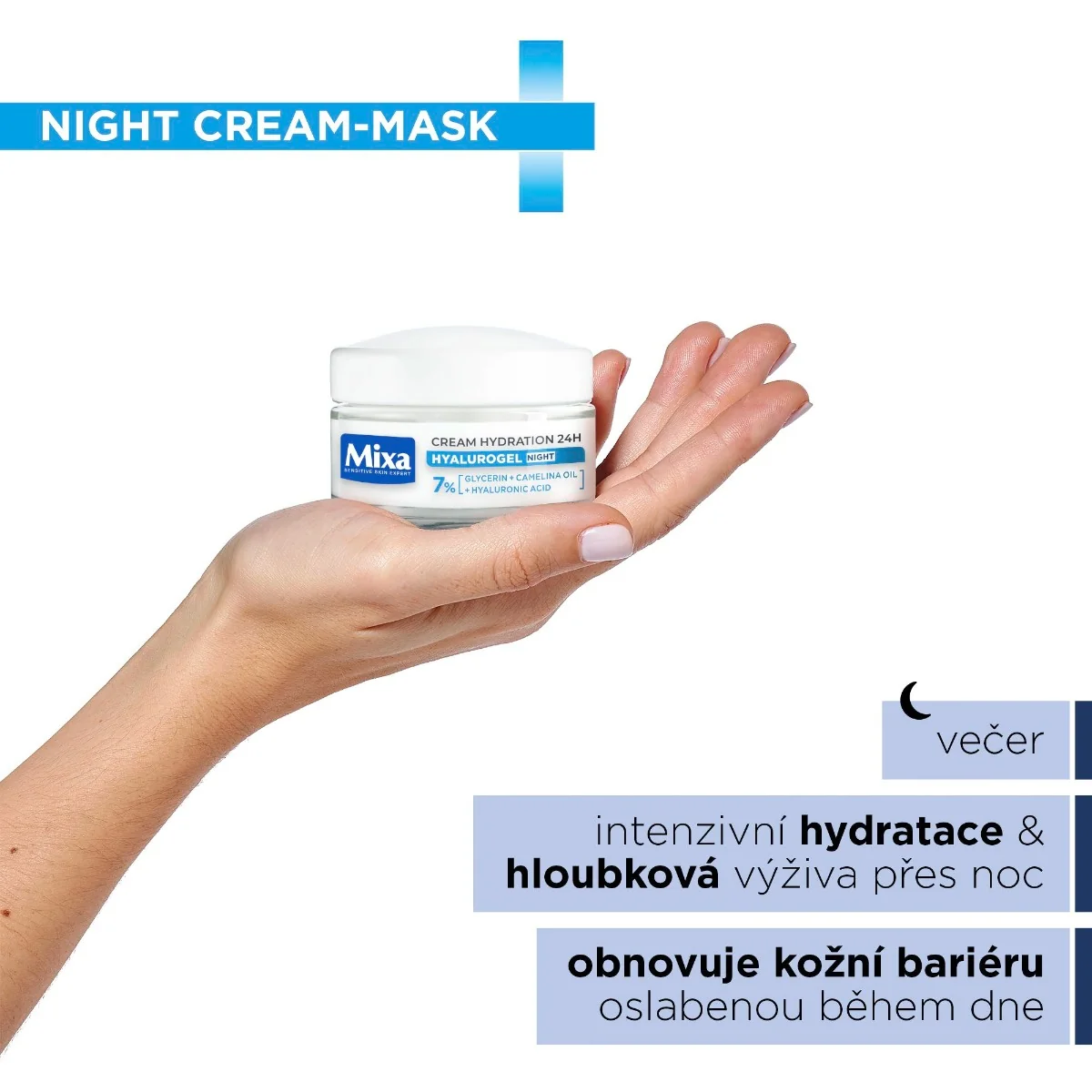 Mixa Hyalurogel Noční krém 50 ml