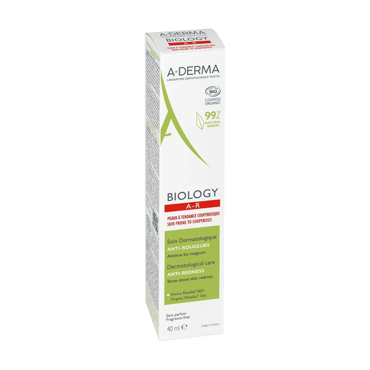 A-Derma BIOLOGY Dermatologická péče proti začervenání 40 ml