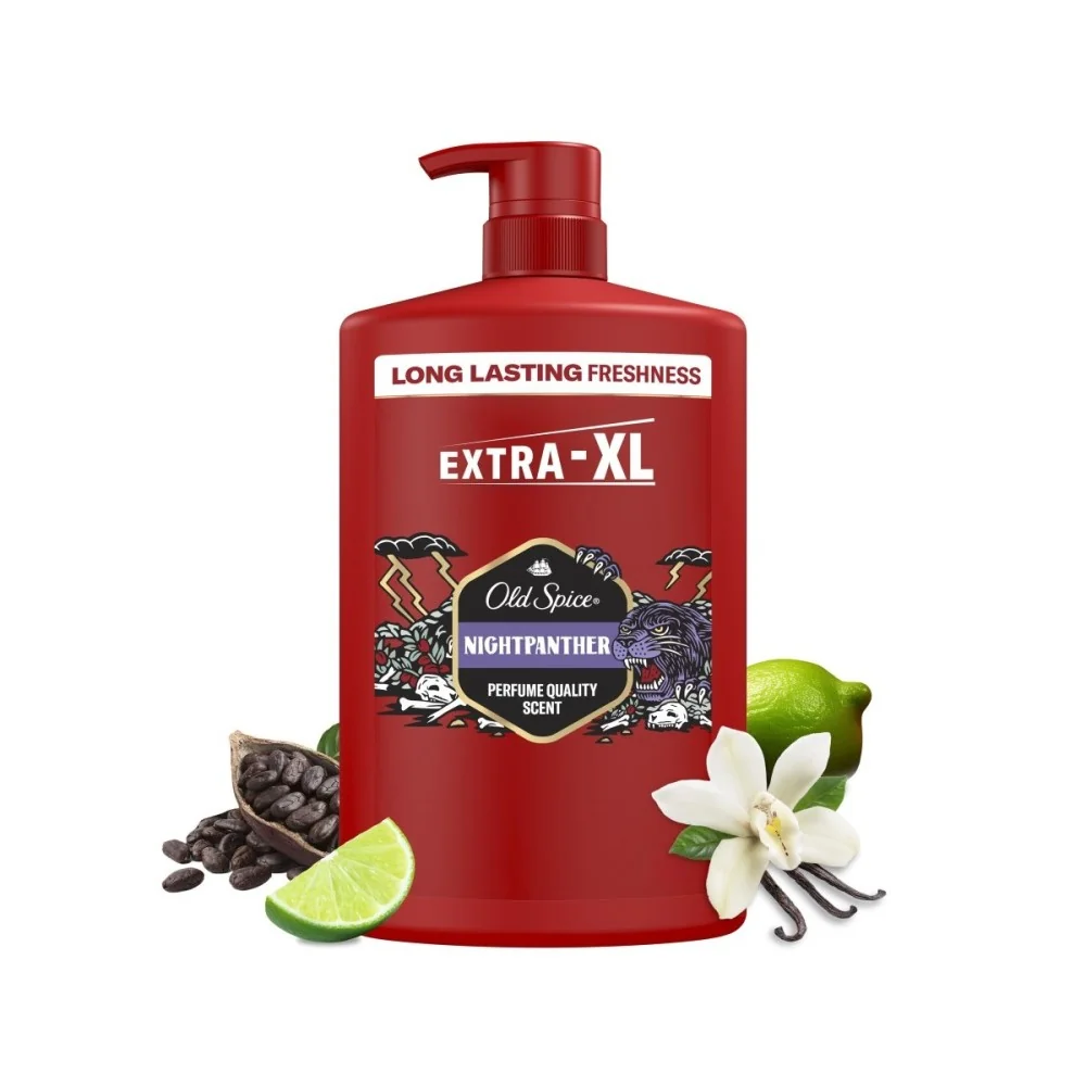 Old Spice Night Panther Sprchový gel a šampon 1000 ml