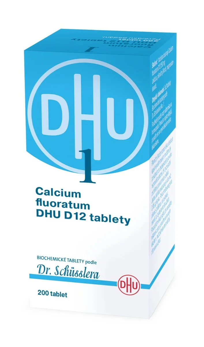 Schüsslerovy soli Calcium fluoratum DHU D12 200 tablet