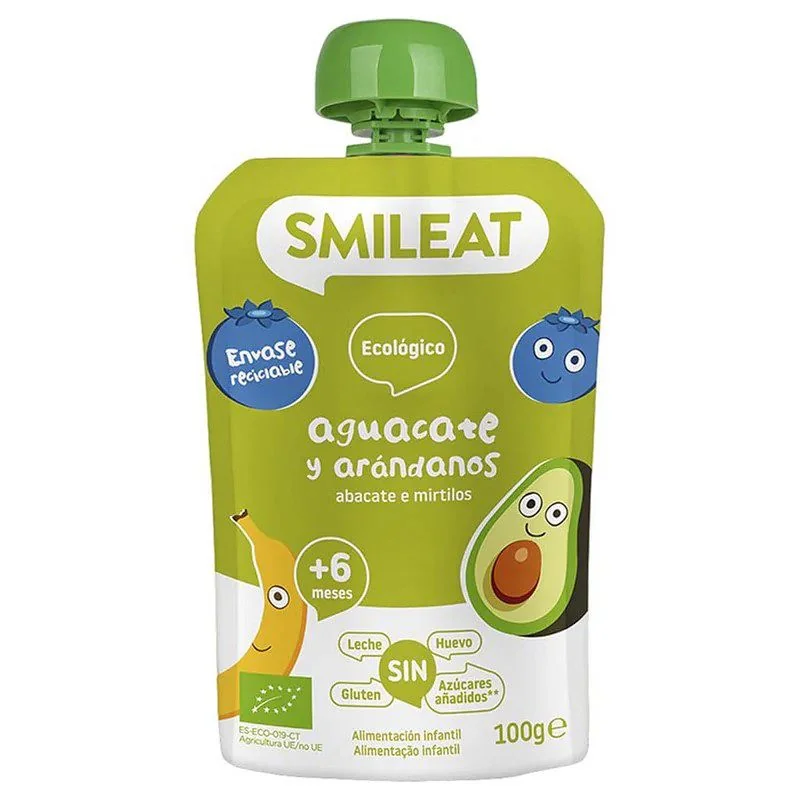 Smileat BIO kapsička jablko banán avokádo a borůvky 6M+ 100 g