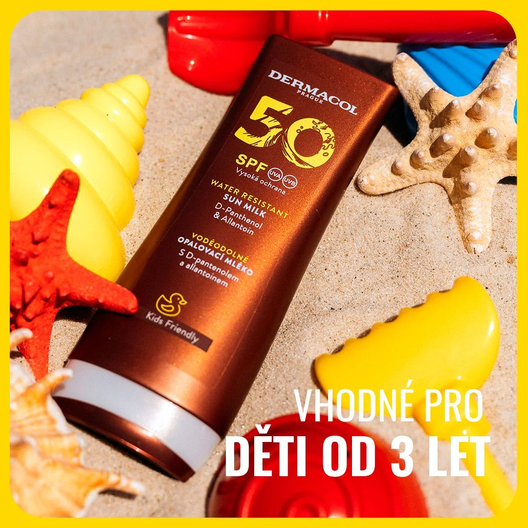 Dermacol SUN Mléko na opalování SPF50 flip-top 200 ml