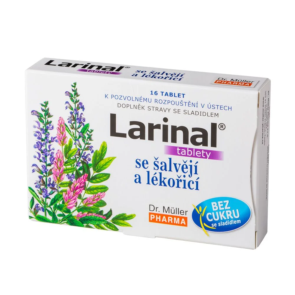 Dr. Müller Larinal® se šalvějí a lékořicí 16 tablet