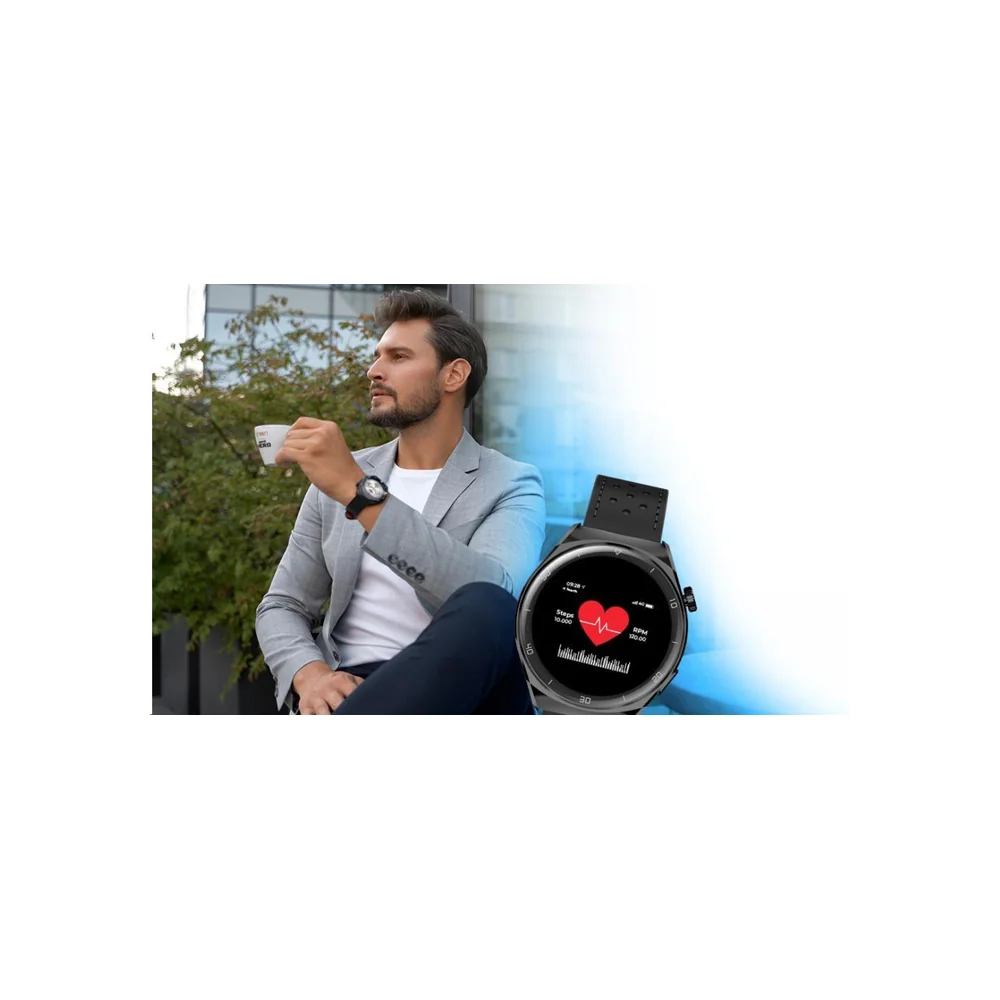 Garett Smartwatch V12 smart hodinky Black Steel