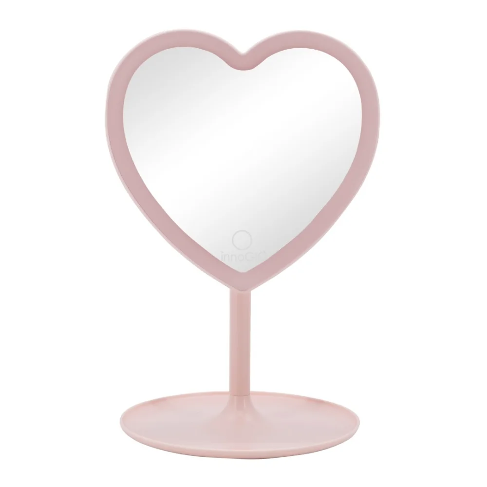 InnoGIO GIOperfect Pink Heart kosmetické zrcátko 1 ks