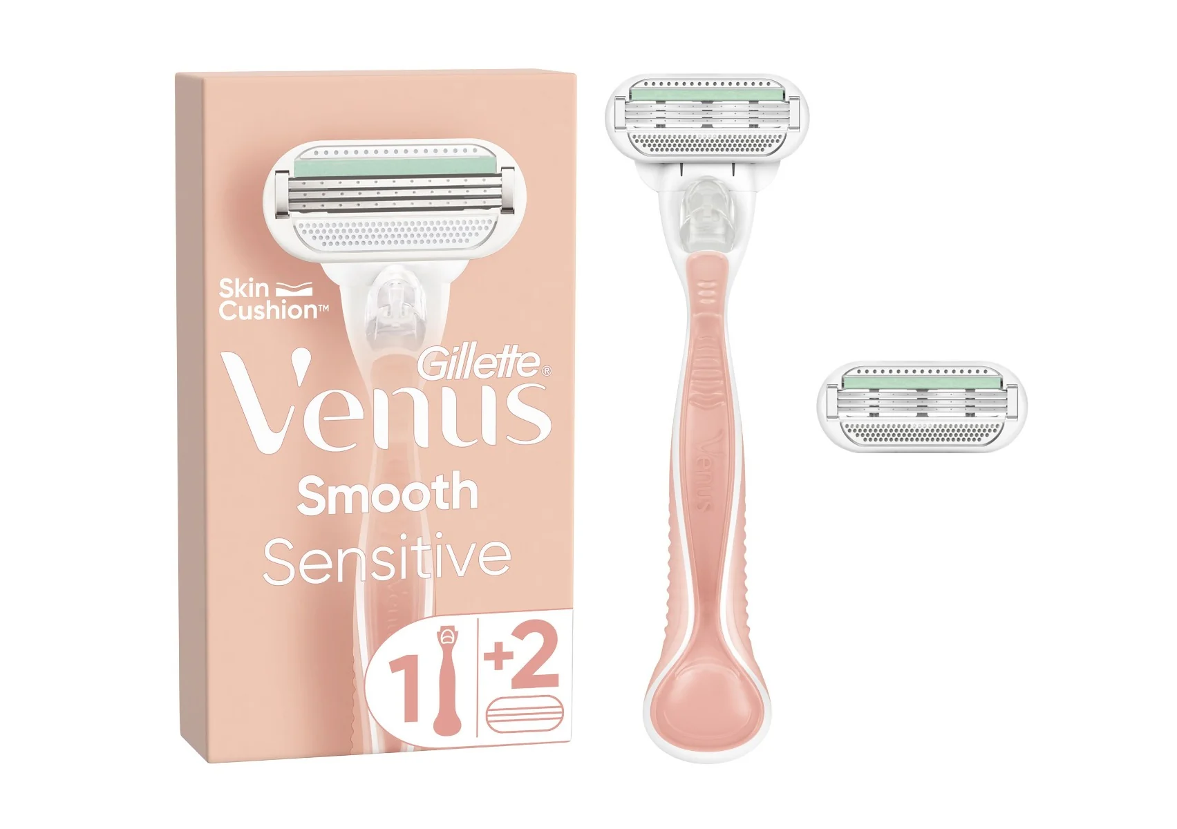 Gillette Smooth Sensitive dámský holicí strojek + 1 hlavice