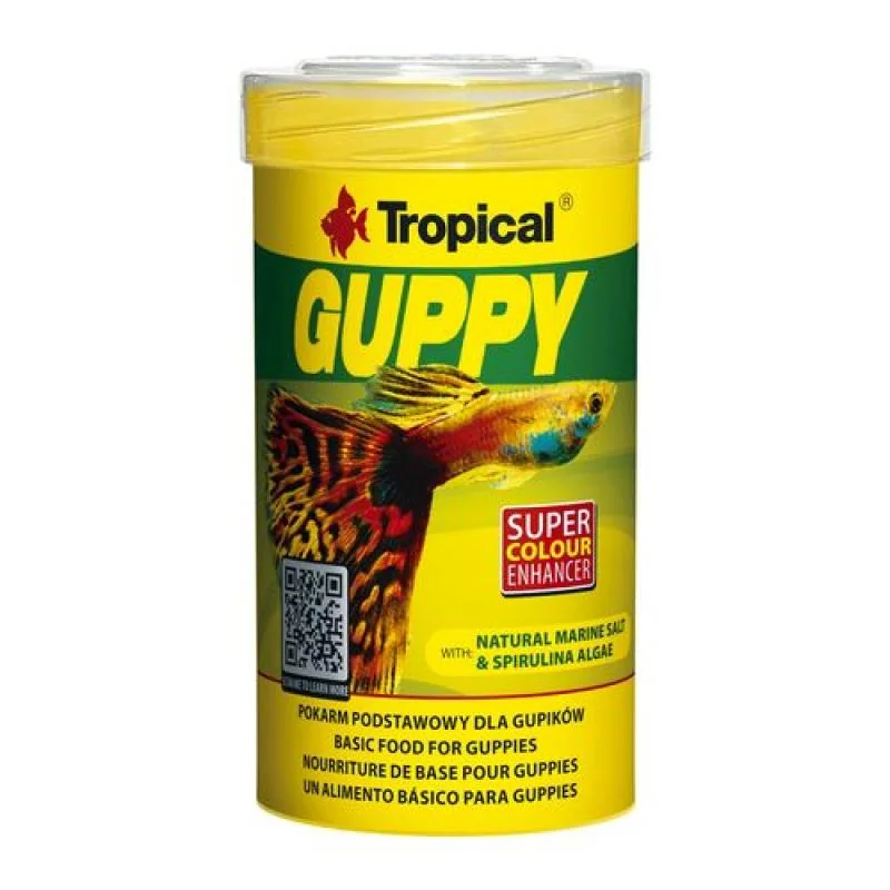 Tropical Guppy 100ml/20g základní krmivo pro paví očka