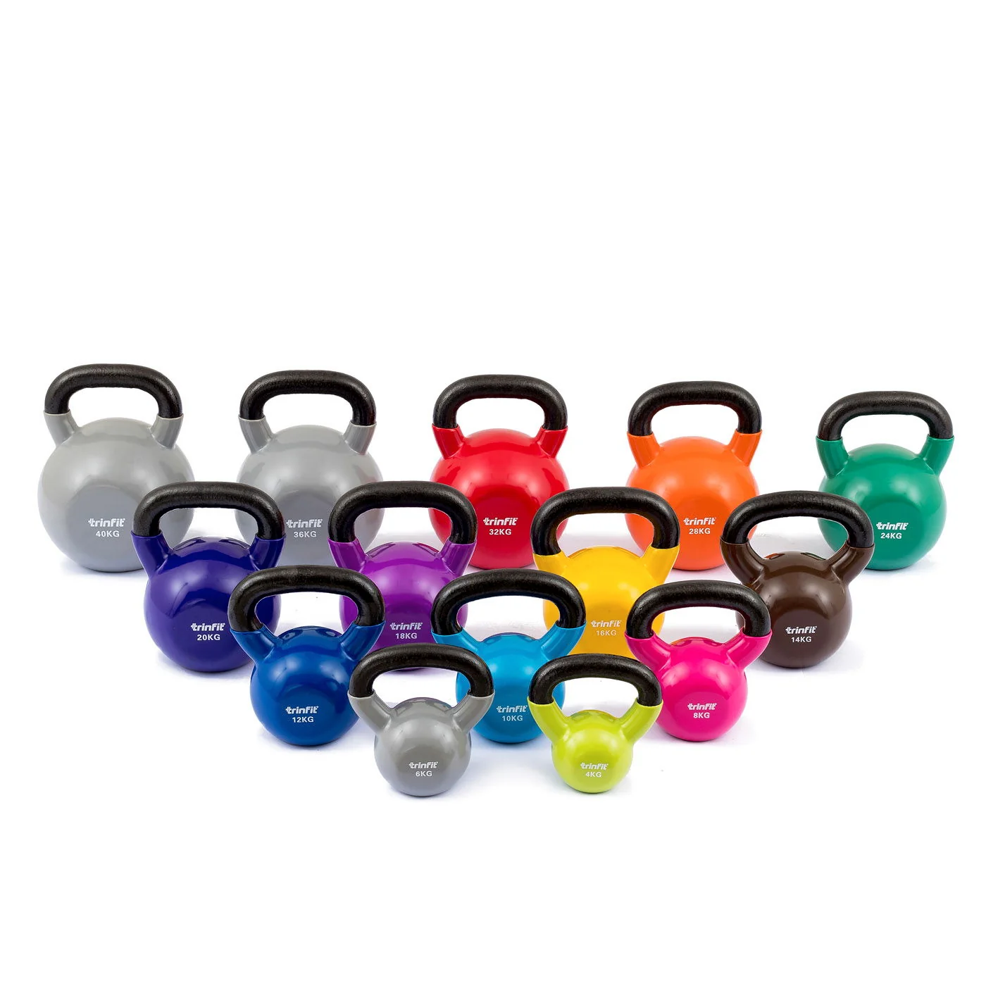 TRINFIT Kettlebell kovový vinyl varianta 8 kg 