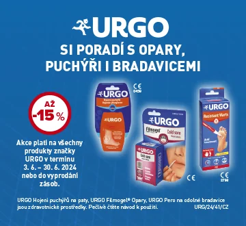 URGO sleva 15% (červen 2024)