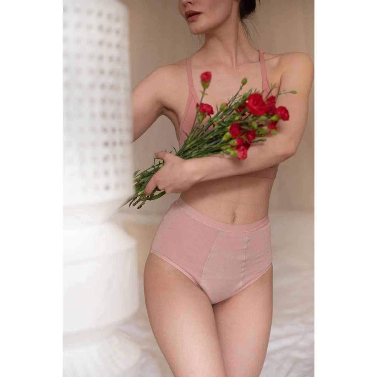 love Luna Menstruační kalhotky Full Desert Rose (LOVE001DR) L 