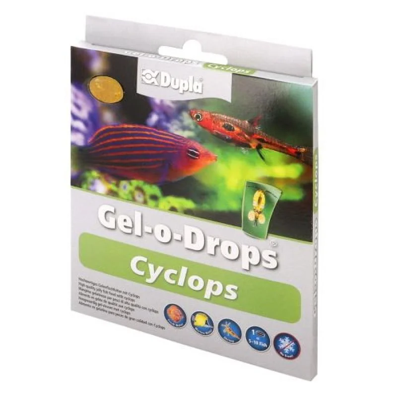 Dupla Gel-o-Drops Cyclops gelové krmivo pro všechny tropické okrasné ryby 12x2g Cy 