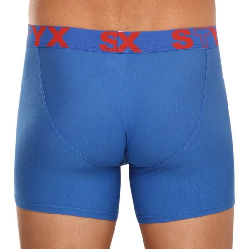 Styx 3PACK pánské boxerky long sportovní guma vícebarevné (3U96789) L 