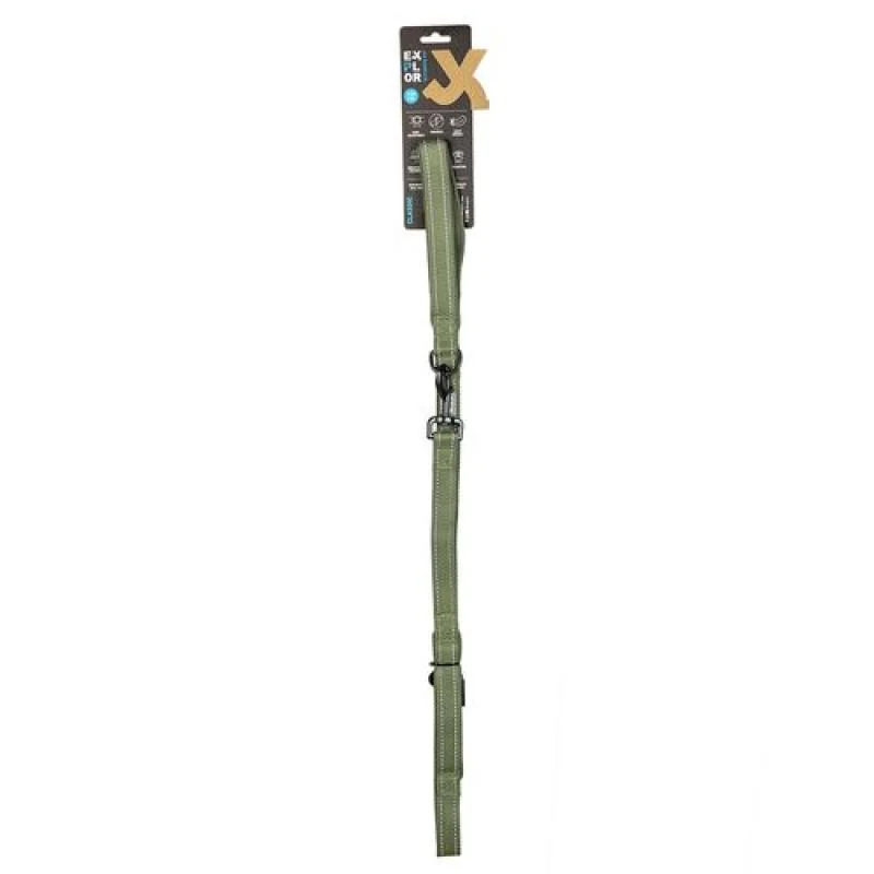 Duvo+ EXPLORER Ultimate vycházkové vodítko 130cm - 25mm zelené 