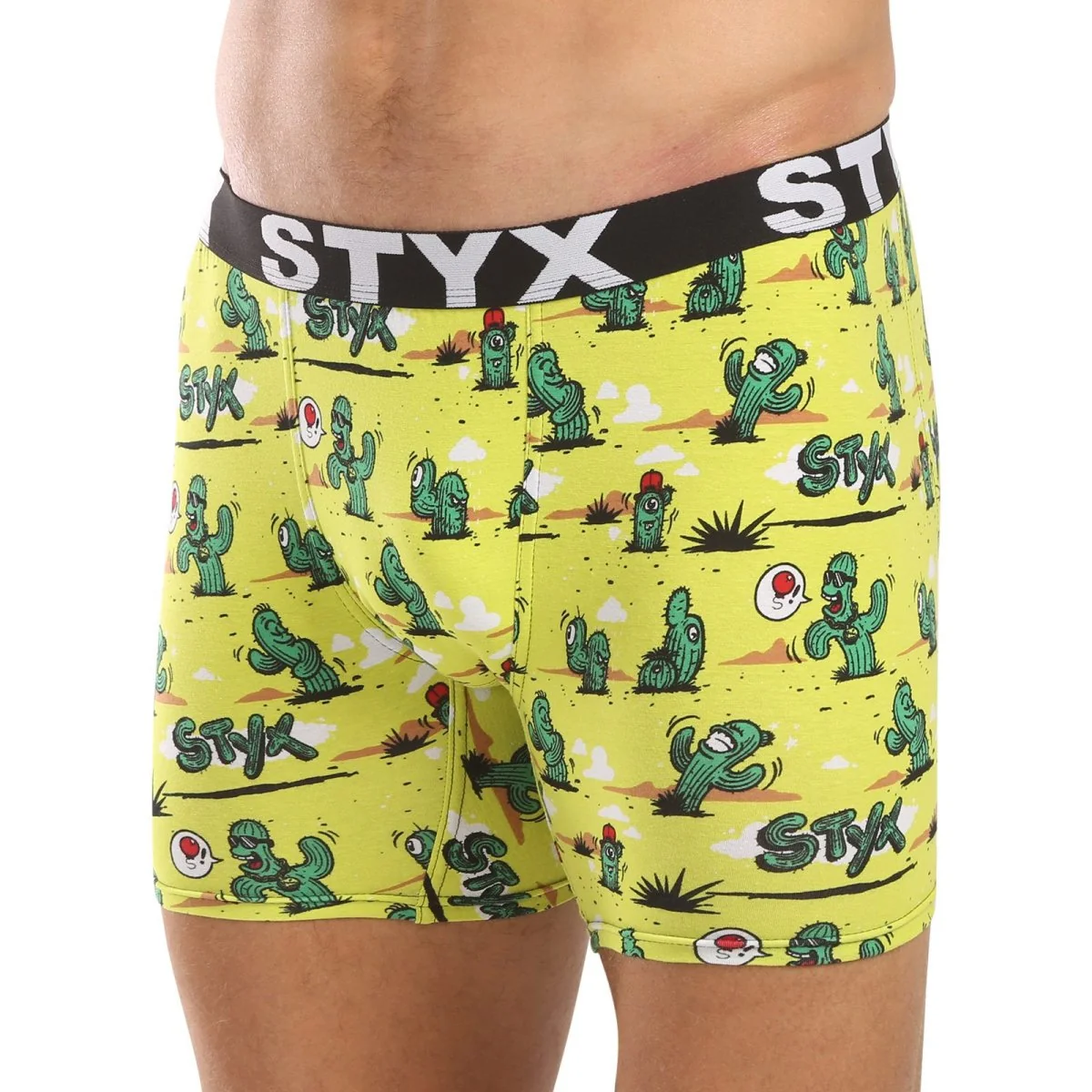 Styx 3PACK pánské boxerky long art sportovní guma vícebarevné (3UN13198) XXL 