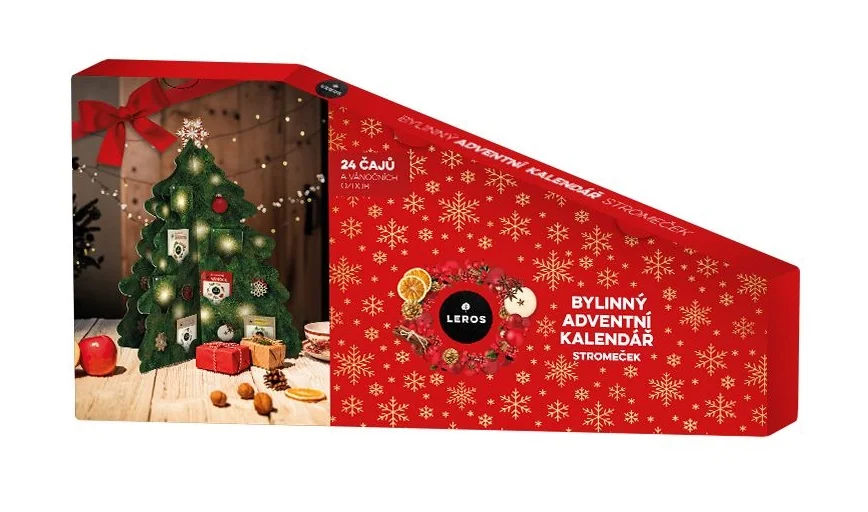 Leros Bylinný adventní kalendář Stromeček nálevové sáčky 24 ks