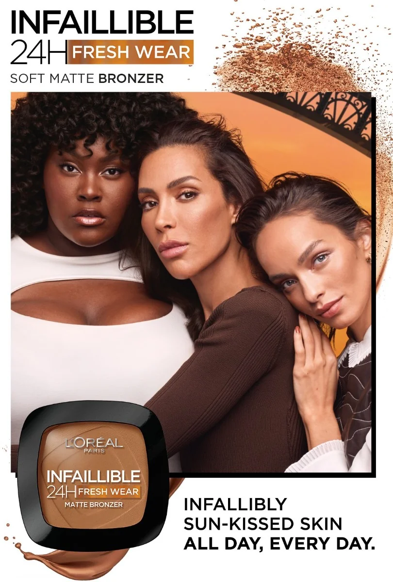 Loréal Paris Infaillible 24H Fresh Wear odstín 300 Light Medium jemně matný bronzer 9 g