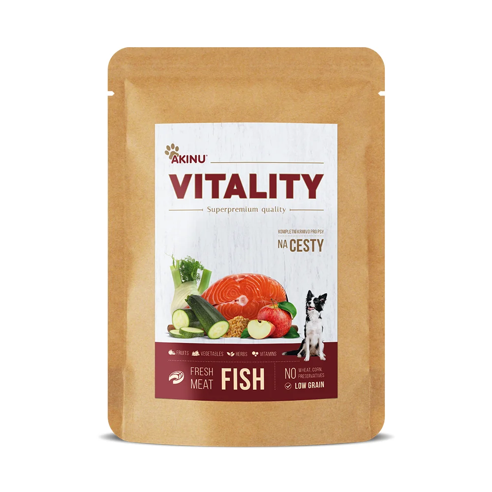 Akinu VITALITY na cesty rybí kapsička pro psy 300 g 