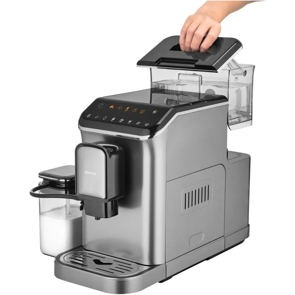 SENCOR SES 8000BK Espresso automatický kávovar černý/stříbrný