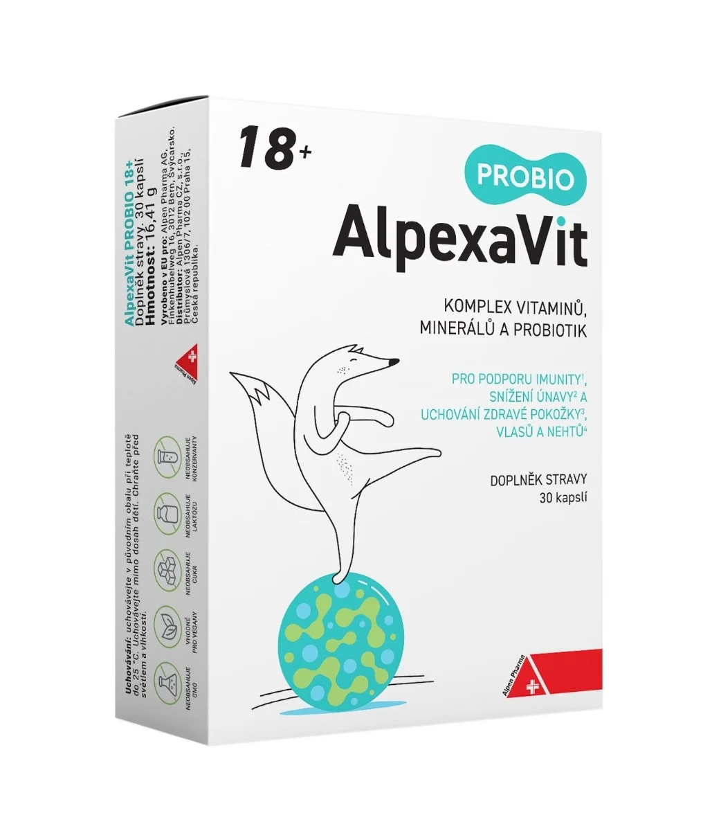 AlpexaVit PROBIO 18+ 30 kapslí