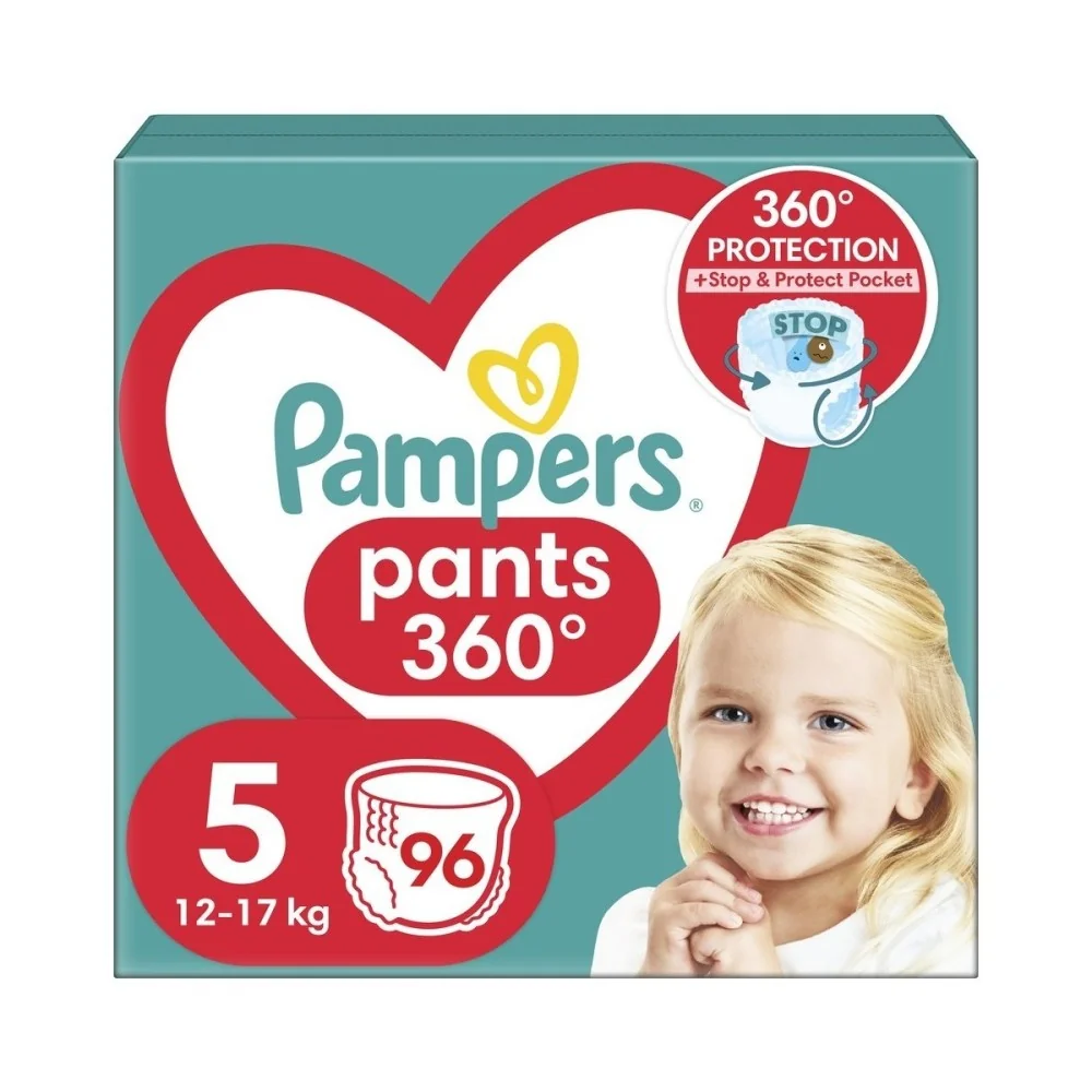 Pampers Pants vel. 5 Mega Pack 12-17 kg plenkové kalhotky 96 ks