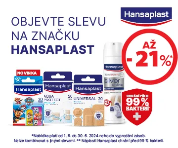 Hansaplast SLEVA až 21 % (červen 2024)
