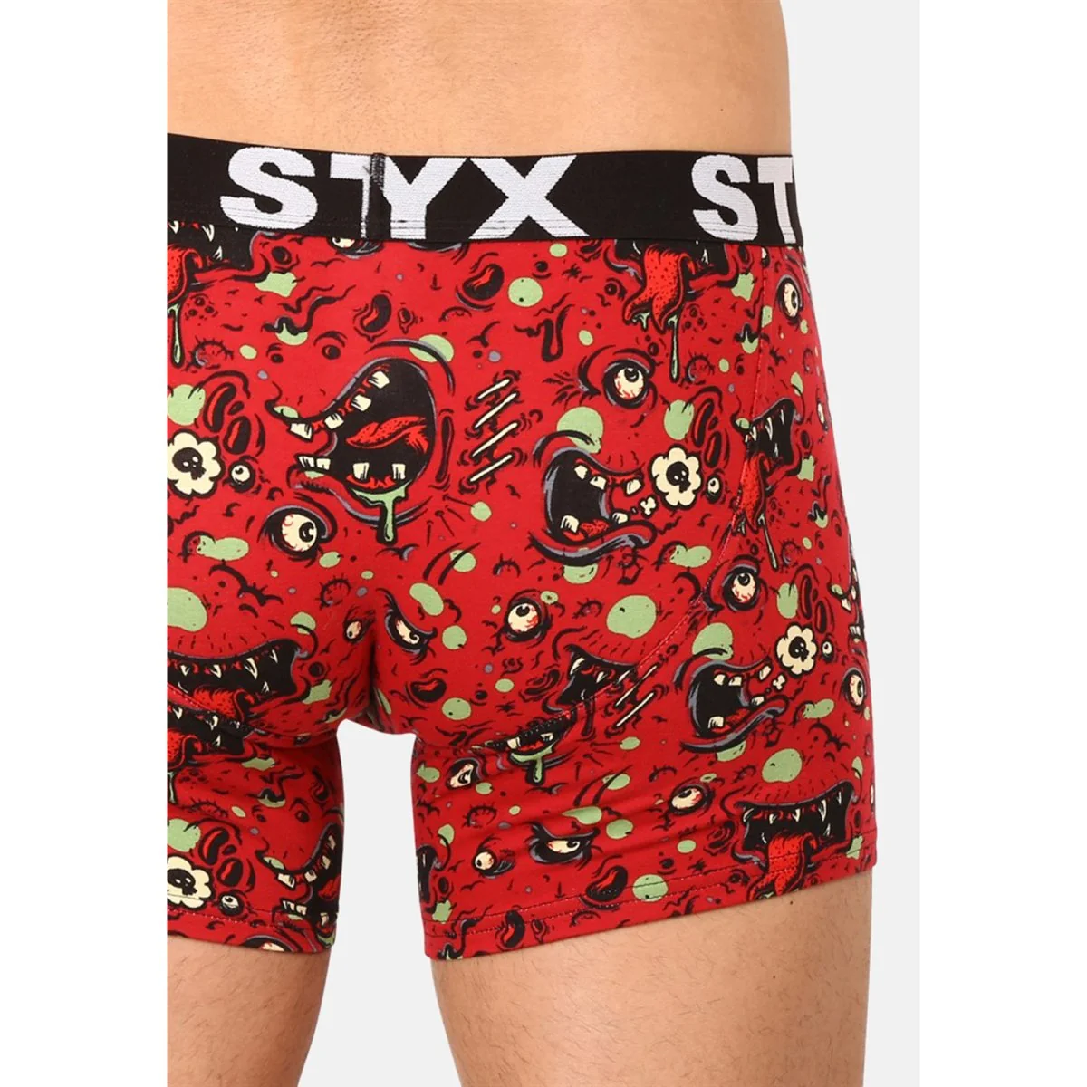 Styx Pánské boxerky long art sportovní guma zombie (U1451) L 