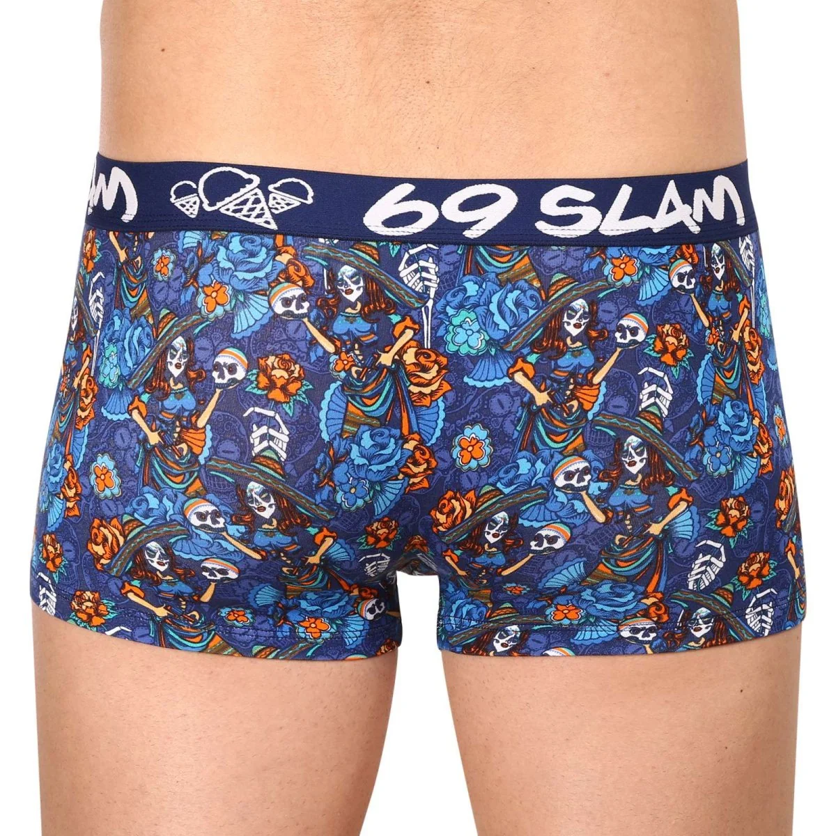 69SLAM Pánské boxerky hip bamboo dia de los muertos eliyah (MHBDDM-BB) M 