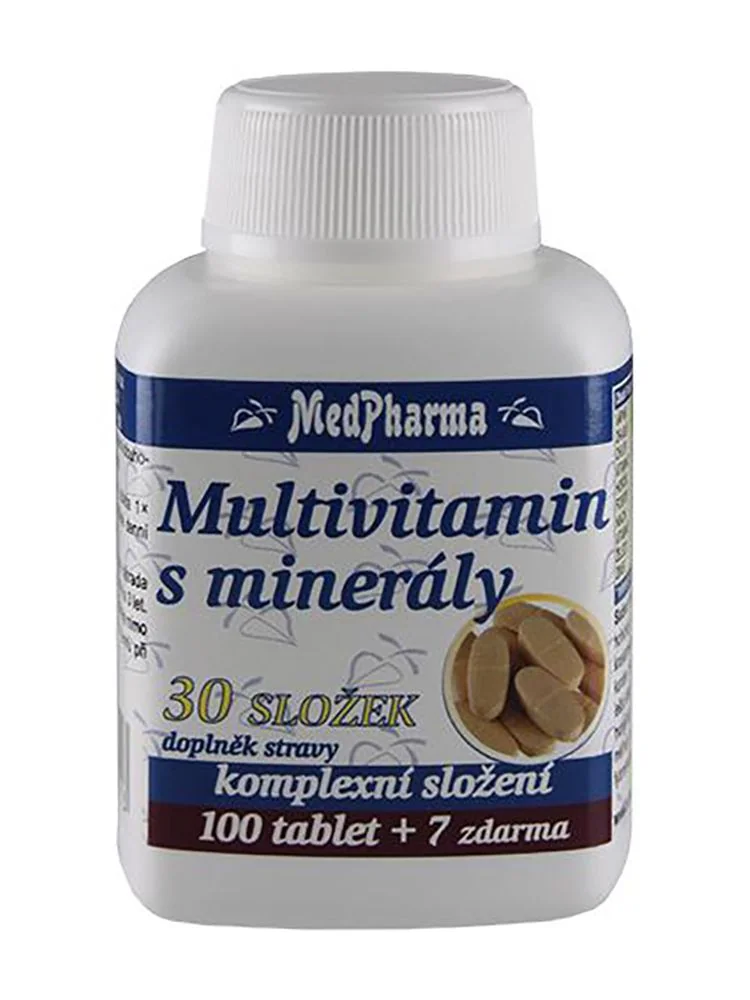 Medpharma Multivitamín s minerály 30 složek 107 tablet